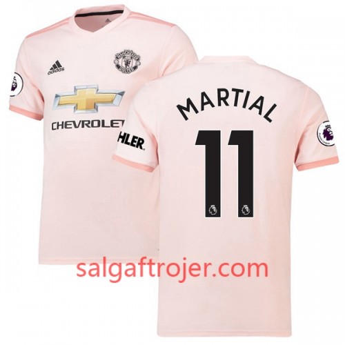 Manchester United Fodboldtrøjer Anthony Martial 11 Udebanesæt 2018/19 Kort ærmer Manchester United Fodboldtrøjer Anthony Martial 11 Udebanesæt 2018/19 Kort ærmer